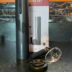 Kit Abridor de vinhos Elétrico com Carregamento por USB